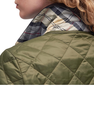 GIACCA DONNA TRAPUNTATA " DEVERON " - OLIVE