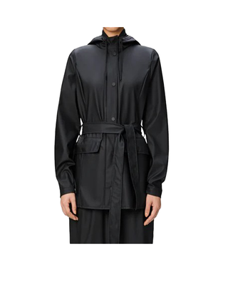 GIACCA DONNA "CURVE JACKET" - BLACK RA12100 01 RAINS 