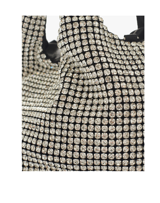 MINI BORSA  CON STRASS ARGENTO B835ZU MA026 MANILA GRACE 