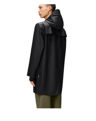 IMPERMEABILE UNISEX "LONG JACKET " - BLACK RA12020 01 RAINS 