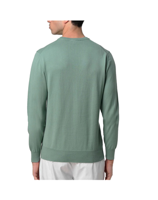 MAGLIONE UOMO "SEBASTIEN COTTON PS" -  GREEN BLUE SAGE K4122YW WEJ K-WAY 