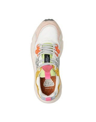 SNEAKERS DONNA " YAMANO 3 " BIANCO-ROSA