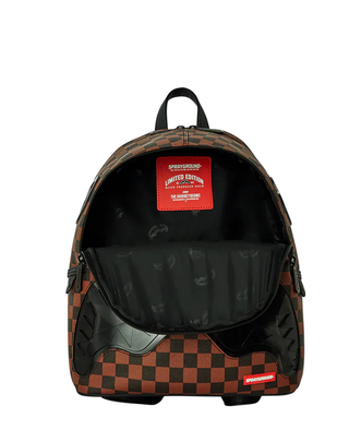 ZAINO "CLEAR RUBBER SHARKS IN PARIS SAVAGE" MARRONE 910B6513NSZ U SPRAYGROUND 