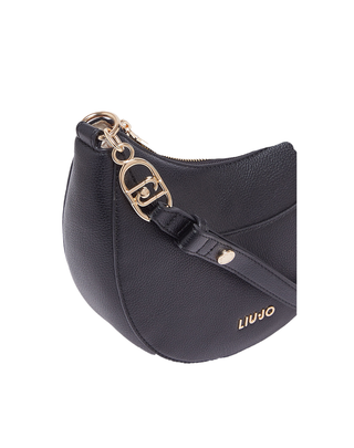 PICCOLA BORSA HOBO CON CHARMES - NERO AA6186E1012 22222 LIU JO 