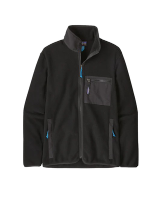 PILE UOMO FULL ZIP SYNCHILLA BLACK 22991 BKSO PATAGONIA 