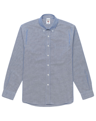 CAMICIA UOMO BUTTON-DOWN "WHALEBACK" - BLUE NEBULAS 73117SW XNJ SEBAGO 