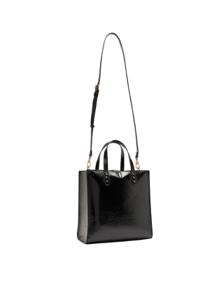 BORSA IN SIMIL PELLE EFFETTO GLOSSY - NERO AF5026E0452 22222 LIU JO 