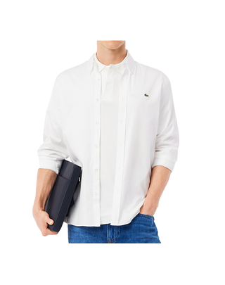 CAMICIA MANICA LUNGA IN COTONE REGULAR FIT - WHITE CH2933 001 LACOSTE 