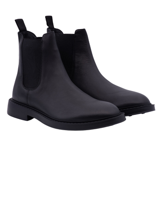 STIVALETTO UOMO CHELSEA " OREGON " IN PELLE - NERO