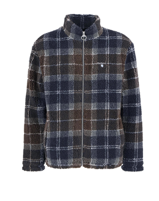 GIACCA UOMO IN SHERPA TARTAN- MARRONE/BLU MFL0187 TN38 BARBOUR 