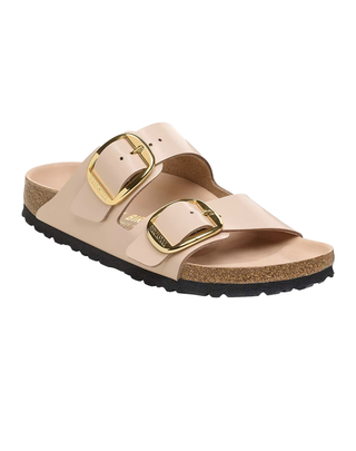 SANDALO ARIZONA DONNA IN PELLE DI VERNICE - NEW BEIGE 1026553 NEW BEIGE BIRKENSTOCK 