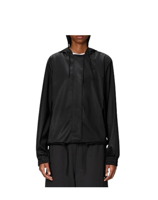 IMPERMEABILE DONNA CORTO " STRING JACKET " - BLACK GRAIN