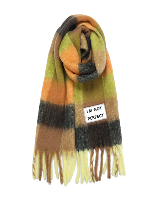 MAXI SCIARPA CON FRANGE - I'M NOT PERFECT SRP 006 VERB TO DO 