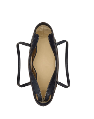 BORSA IN VERA PELLE " KARLY " - CUOIO NAVY 431934895 009 RALPH LAUREN 