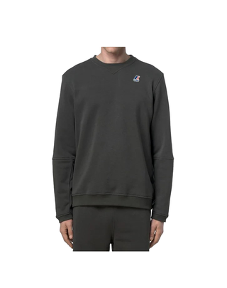 FELPA UNISEX NAEL POLY COTTON - GREEN BLACKISH K1126FW WMR K-WAY 