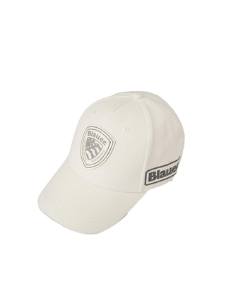 CAPPELLINO IN COTONE CON VISIERA " KNIGHT " - BIANCO BLUA04463 102 BLAUER 