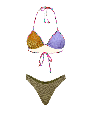 BIKINI MULTI FANTASIA CON INSERTI LUREX SW0150 MC F**K 
