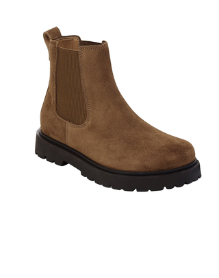 STIVALETTO CHELSEA DONNA " HIGHWOOD ! IN PELLE SCAMOSCIATA DARK TEA 1030632 DARK TEE BIRKENSTOCK 