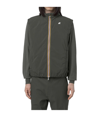 GILET UOMO VALEN PLAIN 70GR - GREEN BLACKISH K2136BW WMR K-WAY 