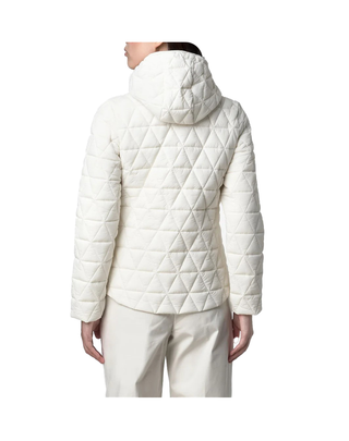 GIUBBINO DONNA "LIL DIAMOND QUILTED WARM" - WHITE K2136EW X42 K-WAY 