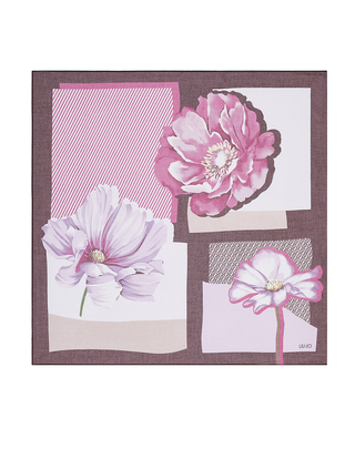 FOULARD 120X120 COLORBLOCK - CILIEGIA 2A6042T2745 91620 LIU JO 