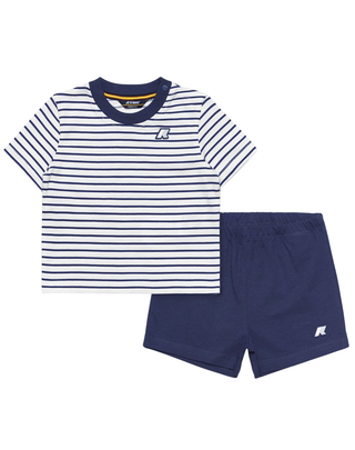 COMPLETINO T-SHIRT E SHORT INFANT - BIANCO BLU