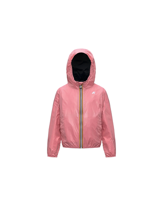 GIUBBINO GIRL 3-8 ANNI "P. LILY PLUS.2 REVERSIBLE" - BLACK PURE-PINK GERANIUM K61313W C62 K-WAY 