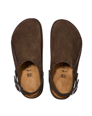 SANDALI UNISEX IN PELLE SCAMOSCIATA "LUTRY PREMIUM" - ESPRESSO