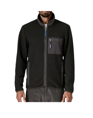 PILE UOMO FULL ZIP SYNCHILLA BLACK 22991 BKSO PATAGONIA 