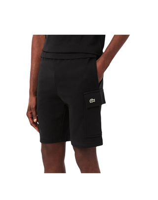 SHORTS CARGO IN TESSUTO NON GARZATO - NERO GH9743 031 LACOSTE 