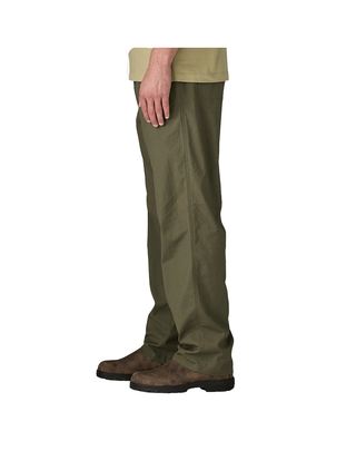 PANTALONE UOMO CON ELASTICO IN COTONE E CANAPA - VERDE 21880 BSNG PATAGONIA 