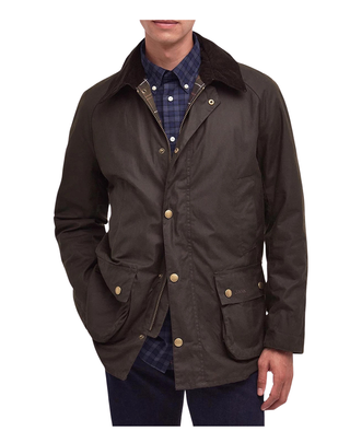GIACCA CERATA UOMO " ASHBY " - OLIVE MWX0339 OL71 BARBOUR 