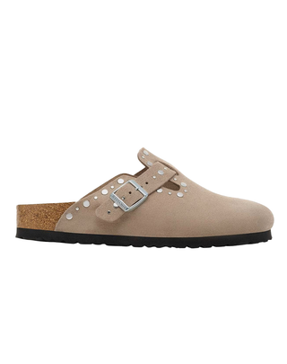SABOT BOSTON IN SUEDE CON RIVETTI - TAUPE 1030418-S TAUPE BIRKENSTOCK 