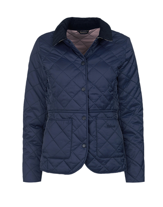 GIACCA DONNA TRAPUNTATA DEVERON - NAVY PALE PINK LQU1012 NY71 BARBOUR 