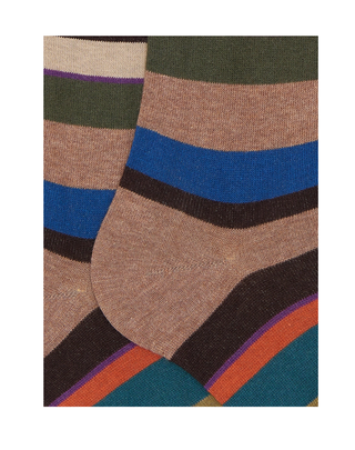 CALZE UOMO A RIGHE MULTICOLOR AP103413 32650 GALLO 