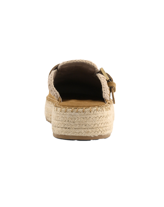 SABOT JUTE IN PELLE - COGNAC 641000A COG MOU 