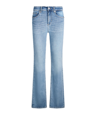 JEANS DONNA BOOTCUT " REPOT " VITA ALTA - DENIM BLU