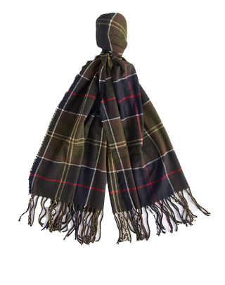 SET REGALO SCIARPA E CAPPELLO "DOVER" - BLU/VERDE LGS0054 TN11 BARBOUR 