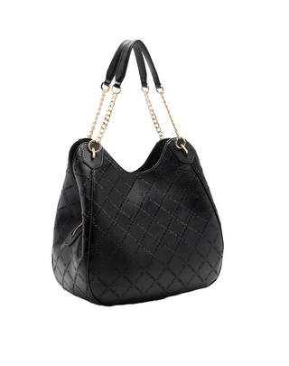 BORSA A SPALLA MOTIVO LOGO - NERO AF5054E0538 22222 LIU JO 
