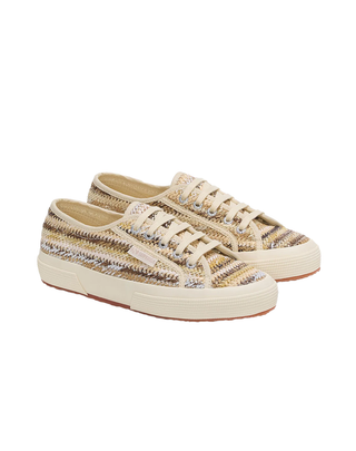 SNEAKERS "2750 RAFFIA" - BEIGE WEAVING S5133SW A0E SUPERga 