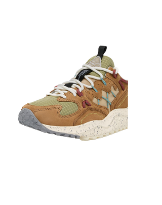 SNEAKERS "YAMABUSHI MAN"  IN SUEDE E TESSUTO - BROWN OLIVE 001-2019509-05 1D57 FLOWER MOUNTAIN 