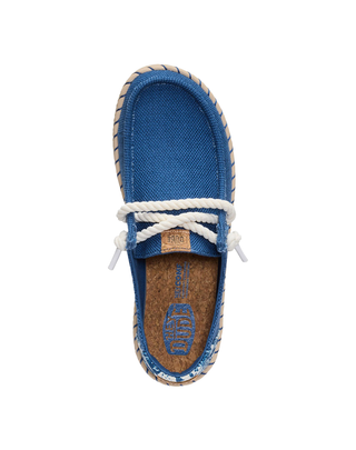 MOCASSINO IN TELA DONNA  WENDY ESPADRILLE HIBISCUS - BLUE MULTI HD.45237 4ZL HEY DUDE 