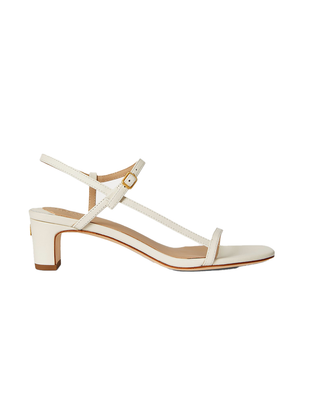 SANDALO IN CUOIO NAPPA " LAINEE " - BIANCO 802P00097 004 RALPH LAUREN 