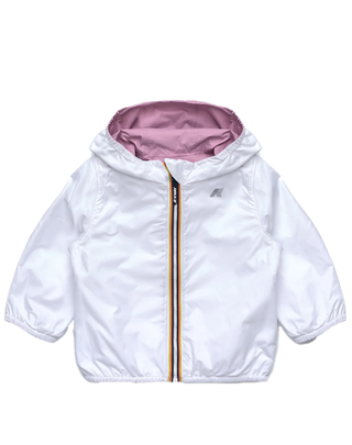 GIUBBINO INFANT E. JAKE PLUS.2 REVERSIBLE - VIOLET GLICINE-WHITE K2123IW C56 K-WAY 