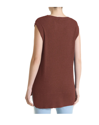 MAGLIA DONNA SENZA MANICHE - CAPPUCCINO DS02M3 562 RAGNO 