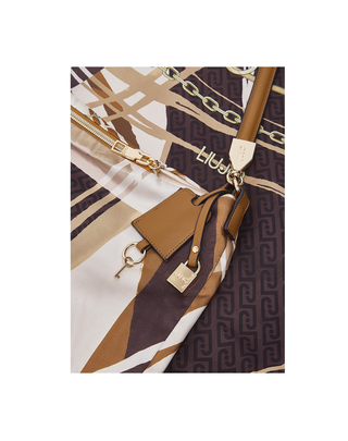 BORSA FOULARD STAMPA CIOCCOLATO AA6194T2745 P9225 LIU JO 