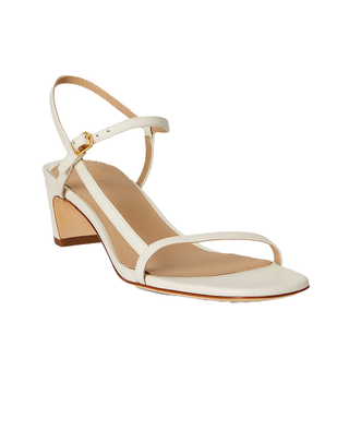 SANDALO IN CUOIO NAPPA " LAINEE " - BIANCO 802P00097 004 RALPH LAUREN 
