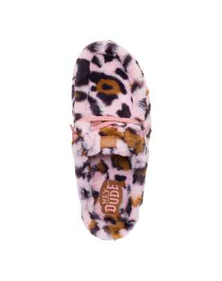 PANTOFOLE IN ECO PELLICCIA " WENDY LEO " - LEOP. ROSA 44714 79U HEY DUDE 