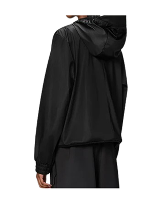 IMPERMEABILE DONNA CORTO " STRING JACKET " - BLACK GRAIN