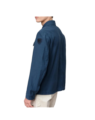 GIACCA CAMICIA UOMO "GOODALE DYED " - BLU INDIGO BLUC04118 890 BLAUER 